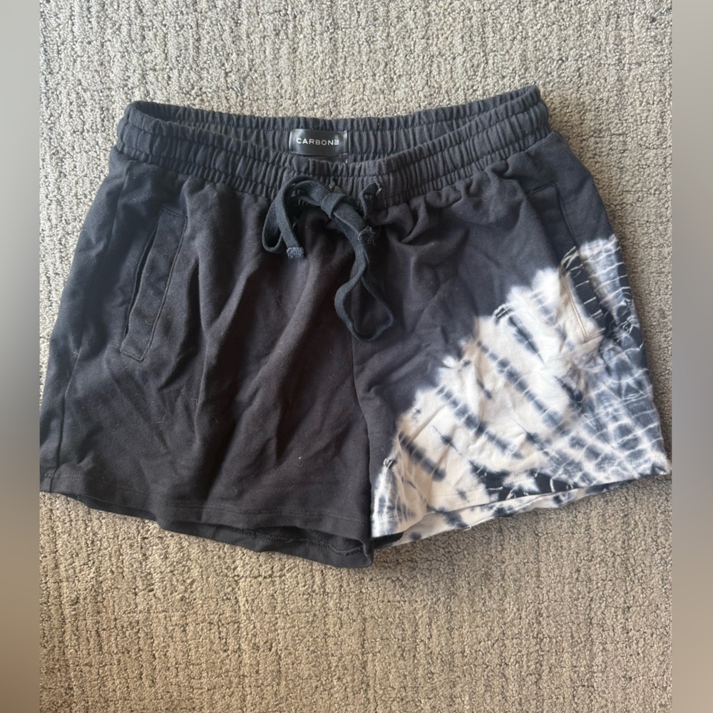 Carbon38 Black Casual Shorts